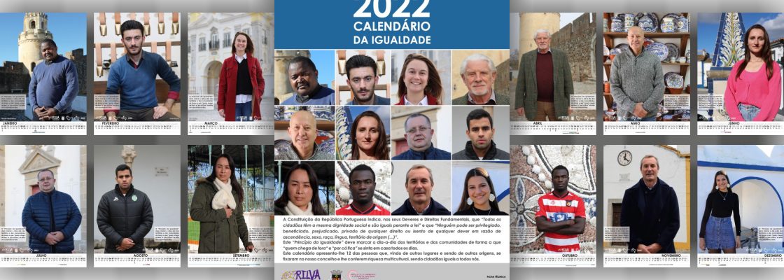 Município de Viana lança Calendário da Igualdade 2022