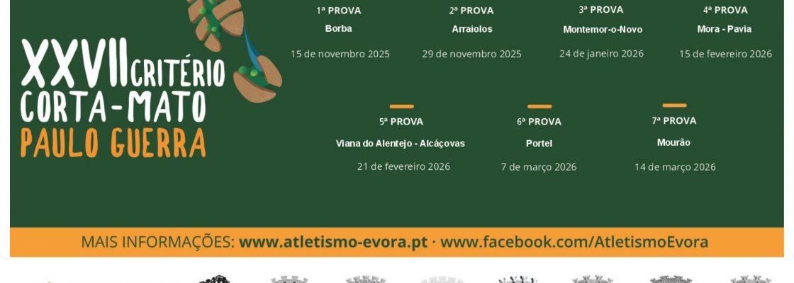 Alcáçovas palco da 5ª prova do Critério Corta-Mato Paulo Guerra