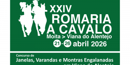 Janelas, varandas e montras engalanadas em Viana do Alentejo para receber a Romaria a Cavalo