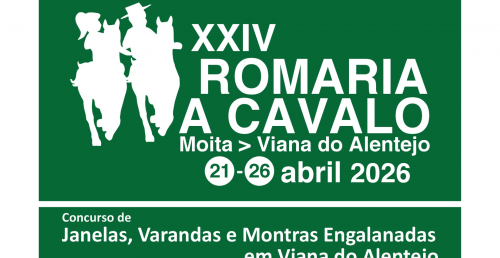 Janelas, varandas e montras engalanadas em Viana do Alentejo para receber a Romaria a Cavalo